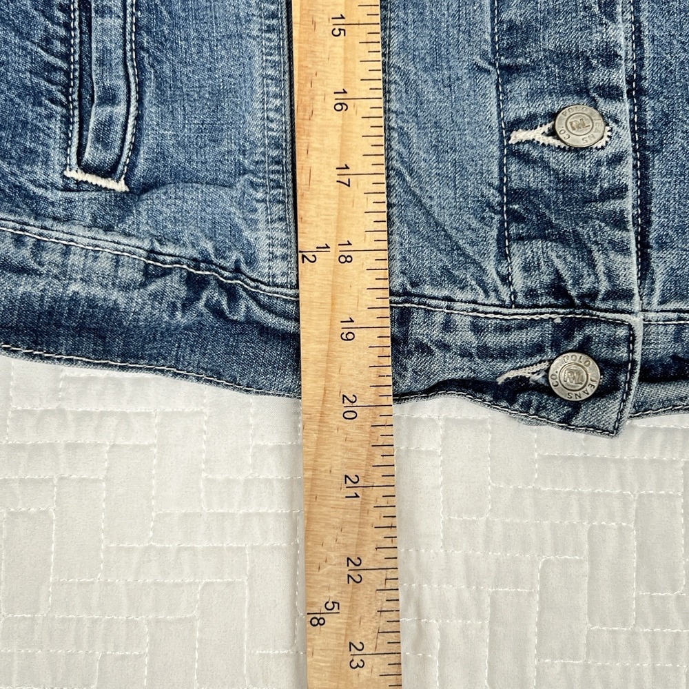 Vintage 90s Polo Jeans Co Ralph Lauren Trucker Denim Saturday Jacket Womens M - Picture 10 of 12